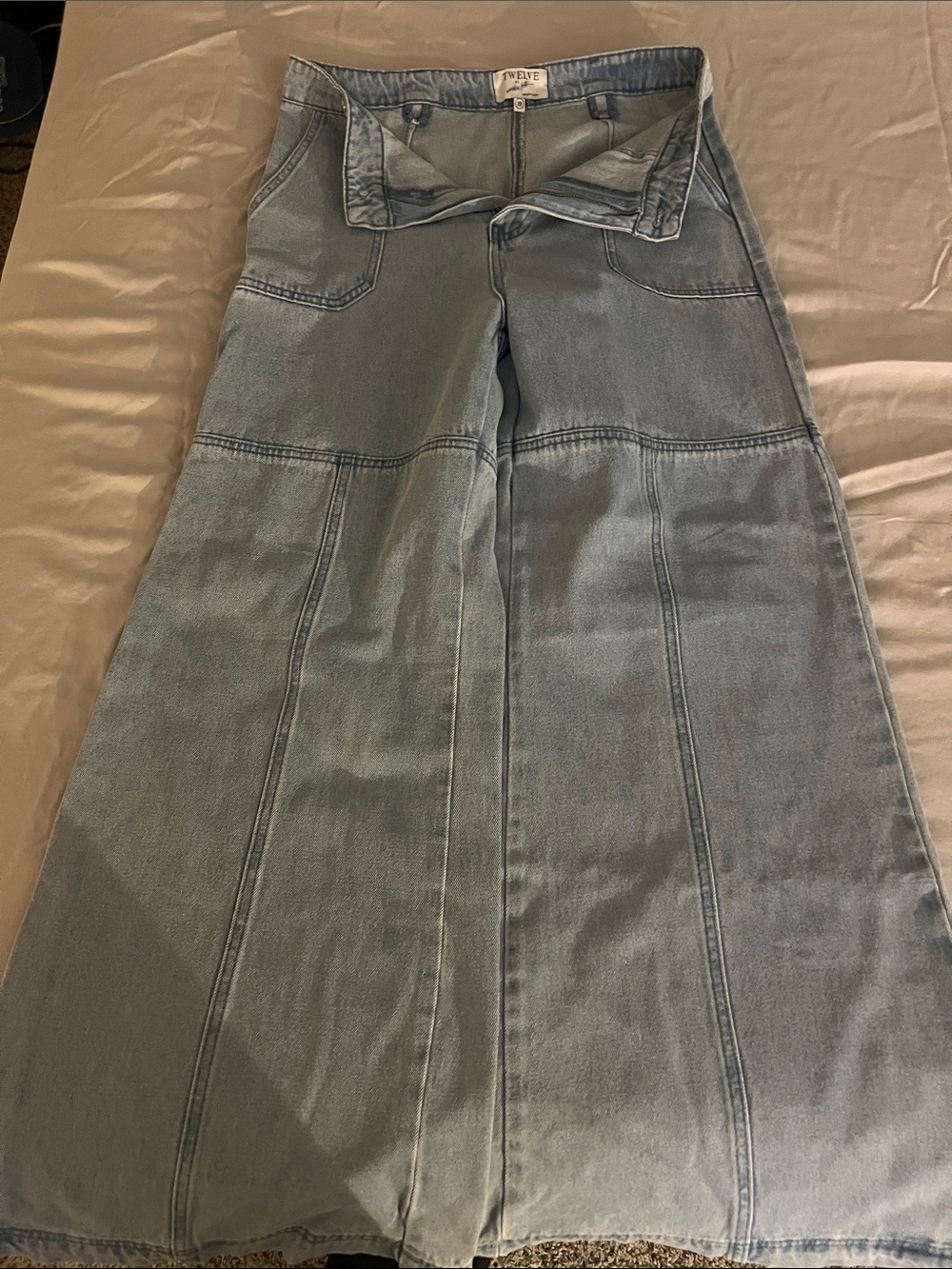 Twelve by Twelve Light Blue Wide-Leg Jeans